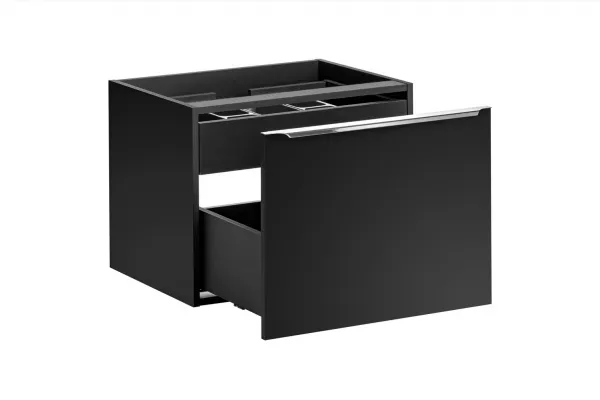 ArtCom Kúpeľňová skrinka s doskou SANTA FE Black D60/1 | 60 cm