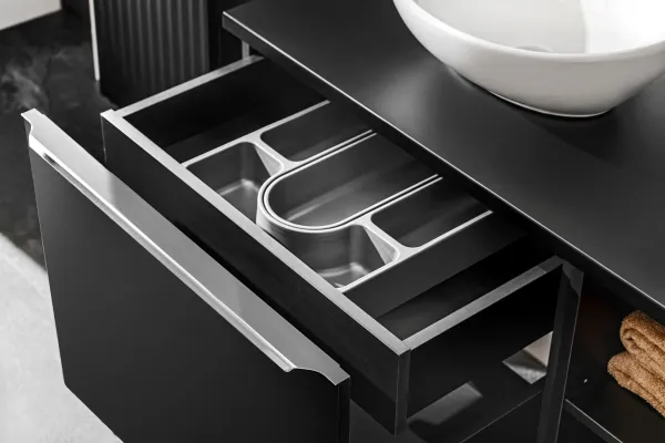 ArtCom Skrinka pod umývadlo SANTA FE Black 82-60 | 60 cm