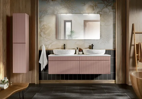 ArtCom Vysoká skrinka do kúpeľne ICONIC Rose 80-01