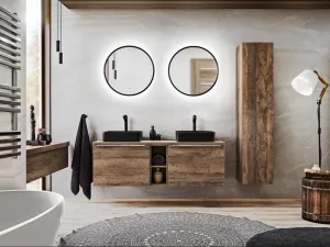 ArtCom Regál do kúpeľne SANTA FE Oak 81-01