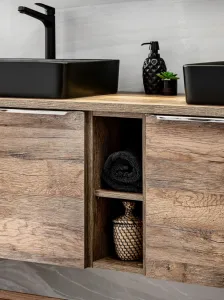 ArtCom Regál do kúpeľne SANTA FE Oak 81-01