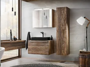ArtCom Vysoká skrinka do kúpeľne SANTA FE Oak 80-01