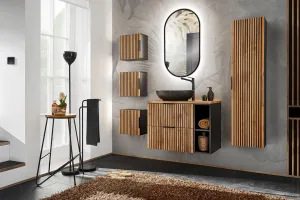 ArtCom Regál do kúpeľne XILO Black 81-01