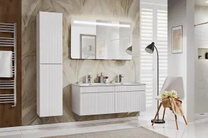 ArtCom Vysoká skrinka do kúpeľne ICONIC White 80-01