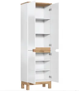 ArtCom Vysoká skrinka do kúpeľne BALI White 805