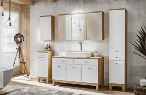 ArtCom Kúpeľňová skrinka nízka SAMOA WHITE 810