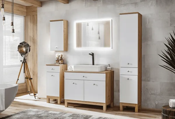 ArtCom Kúpeľňová skrinka nízka SAMOA WHITE 810
