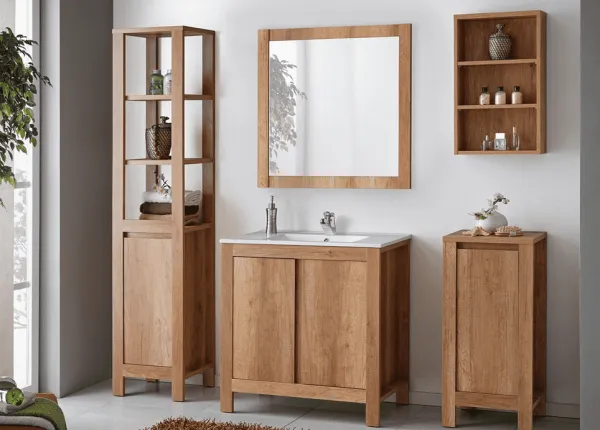 ArtCom Regál do kúpeľne CLASSIC Oak 830