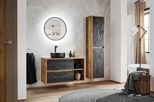 ArtCom Vysoká skrinka do kúpeľne HAMPTON 800
