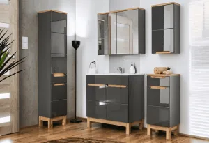 ArtCom Kúpeľňová skrinka nízka BALI Grafit 810