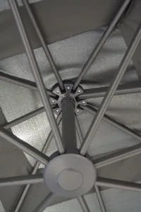 ArtRoja Záhradný slnečník DELUXE | sivá 270 cm