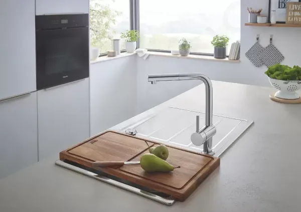 GROHE GROHE - Minta Drezová batéria s výsuvnou koncovkou, chróm 32168000