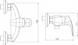 Sprchová batéria Metalia 57 5706010