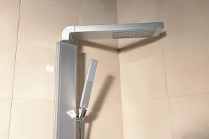 ROME sprchový stĺp k napojeniu na batériu, výška 822mm, hliník SL760