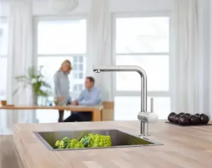 GROHE GROHE - Minta Drezová batéria s výsuvnou spŕškou, supersteel 30274DC0