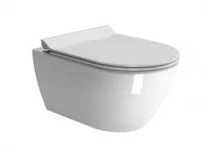 GSI - PURA závesná WC misa, Swirlflush, 36x55cm, biela ExtraGlaze 881511