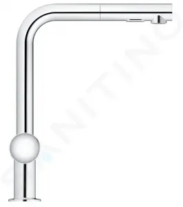 GROHE GROHE - Minta Drezová batéria s výsuvnou spŕškou, chróm 30274000