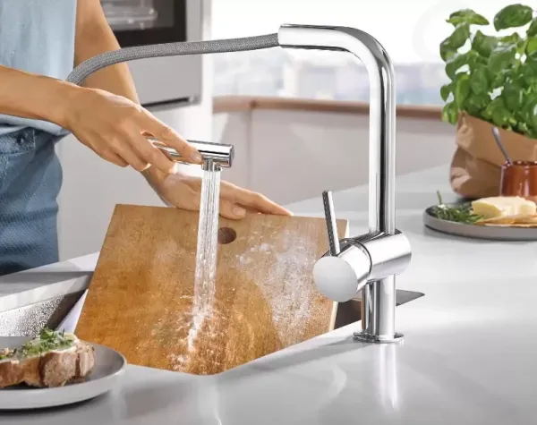 GROHE GROHE - Minta Drezová batéria s výsuvnou spŕškou, chróm 30274000