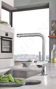 GROHE GROHE - Minta Drezová batéria s výsuvnou spŕškou, chróm 30274000