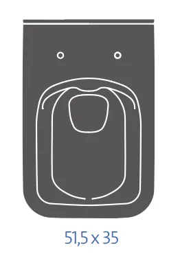CERSANIT - Závesné WC COMO NEW CLEANON BEZ SEDÁTKA K32-020