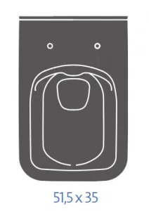 CERSANIT - Závesné WC COMO NEW CLEANON BEZ SEDÁTKA K32-020