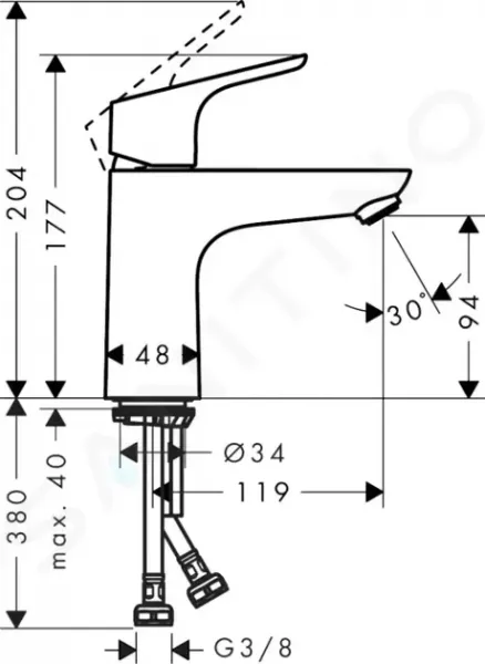 HANSGROHE - Focus E2 Umývadlová batéria, chróm 31517000