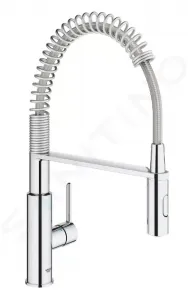 GROHE GROHE - Get Drezová batéria s flexibilným ramenom a spŕškou, chróm 30361000