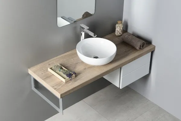 RONDANE keramické umývadlo priemer 40x14 cm, na dosku AR435