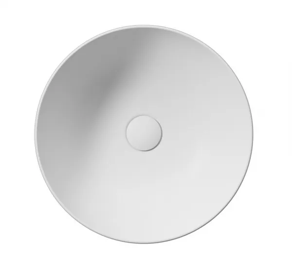 GSI - PURA keramické umývadlo na dosku, Ø 42cm, biela mat 885109