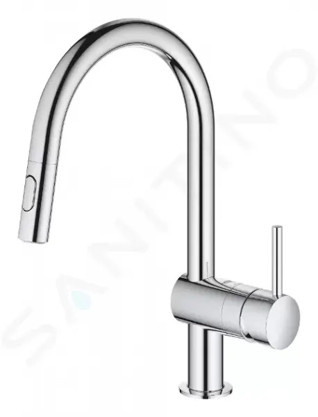 GROHE GROHE - Minta Drezová batéria s výsuvnou spŕškou, chróm 32321002