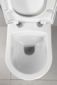 AQUALINE - NERA závesná WC misa, 35,5x50cm, biela NS952