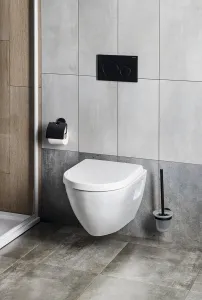 AQUALINE - NERA závesná WC misa, 35,5x50cm, biela NS952