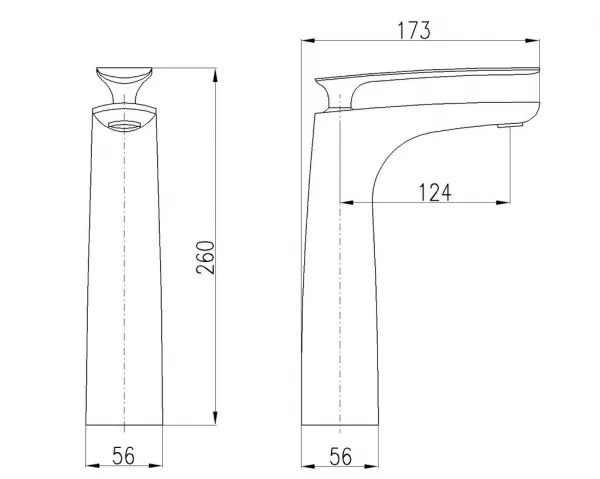SLEZAK-RAV - Vodovodné batérie umývadlová, vysoká TIGRIS, Farba: chróm, Rozmer: 3/8 '' TG130.0