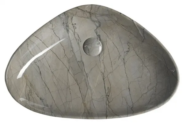 SAPHO - DALMA keramické umývadlo na dosku 58,5x39 cm, grigio 213