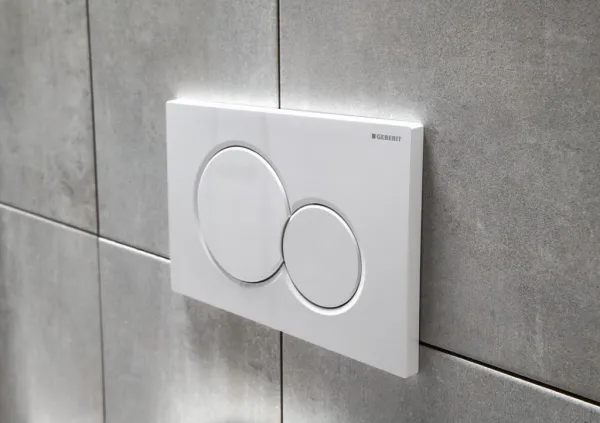 GEBERIT SIGMA01 ovládacie tlačítko, Dual flush, biela lesk 115.770.11.5