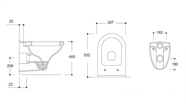 HOPA - Závesné wc COMPACT RIMLESS so SLIM sedadlom SOFT-CLOSE OLKGKO31DAK0199