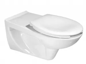 SAPHO - HANDICAP WC závesné predĺžené 37,5x73cm, Rimless, biela K670-002