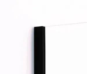 HOPA - Walk-in sprchovací kút LAGOS BLACK - Farba rámu zásteny - Hliník čierny, Rozmer A - 80 cm BCLAGO80BC