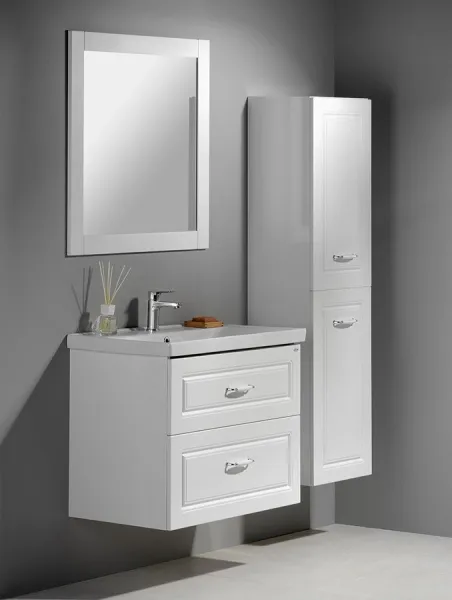 AQUALINE - SAVA 80 keramické umývadlo nábytkové 80x46cm, biela 2080