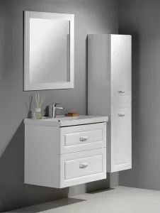 AQUALINE - SAVA 80 keramické umývadlo nábytkové 80x46cm, biela 2080