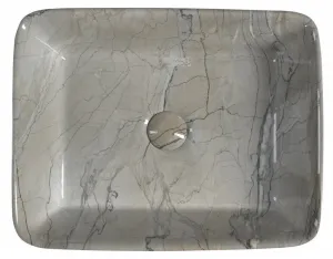 SAPHO - DALMA keramické umývadlo na dosku 48x38 cm, grigio 513