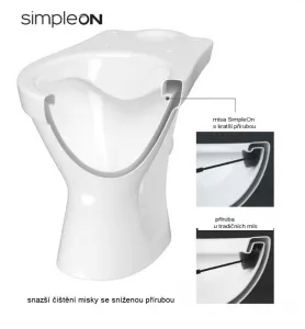CERSANIT - WC KOMBI 699 CERSANIA II. SIMPLEON 010 3/6L+DUROPLAST SLIM SEDADLO SOFTCLOSE K11-2340