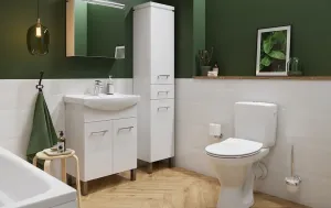 CERSANIT - WC KOMBI 699 CERSANIA II. SIMPLEON 010 3/6L+DUROPLAST SLIM SEDADLO SOFTCLOSE K11-2340
