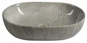 SAPHO - DALMA keramické umývadlo na dosku 59x42 cm, grigio 413