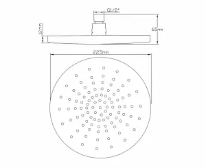 Hlavová sprcha, priemer 230mm, chróm 1203-02