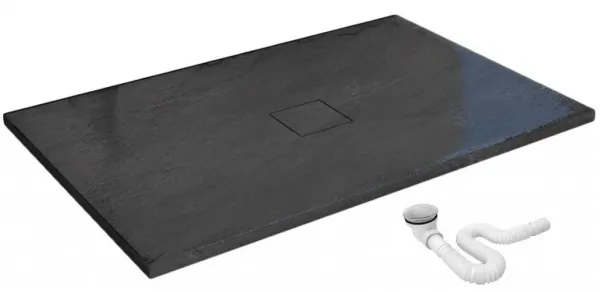 REA - Sprchová vanička Stone 90x120x4 čierna REA-K9603