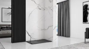 REA - Sprchová vanička Stone 90x120x4 čierna REA-K9603