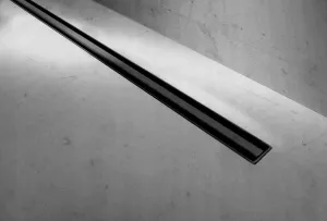 REA sprchový žľab NEREZ NEO SLIM PRO 600 BLACK