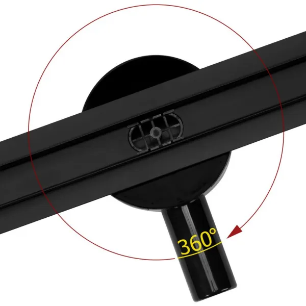 REA - Lineárne odtokový žľab Neo Slim 900 Pro čierny REA-G8903