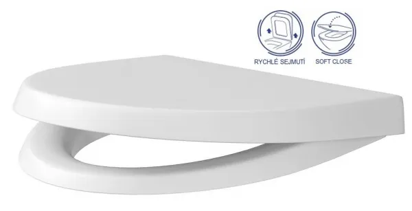 CERSANIT - SET 547 ZÁVESNÁ WC MISA Parva NEW CLEANON so sedadlom DUR ANTI Softclose K701-015